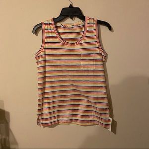 Madewell stripe muscle tee NWT